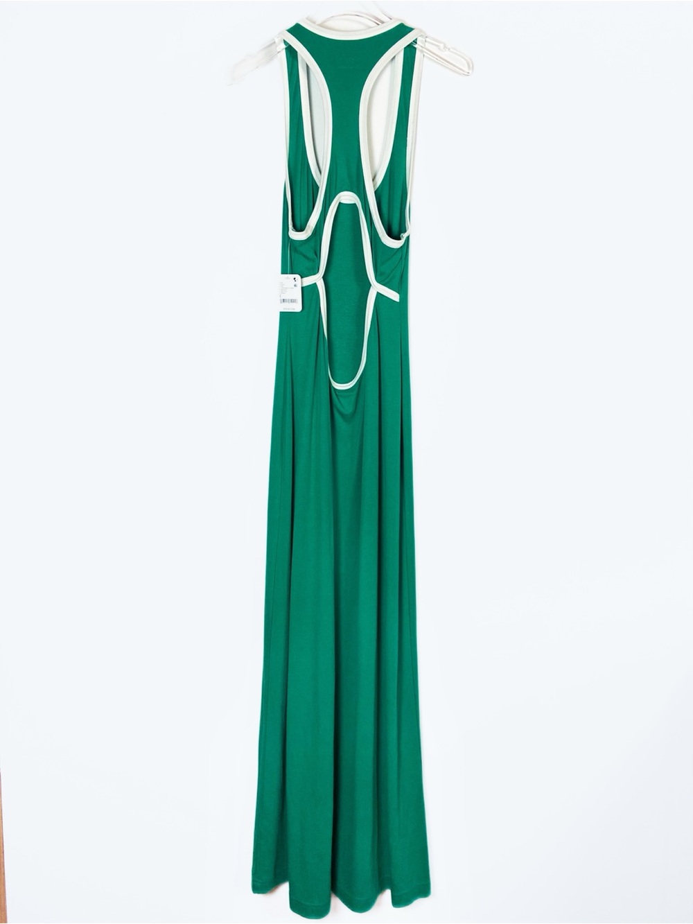 Free People NWT Good Feels Open Back Midi Dress Emerald Green Womens size S